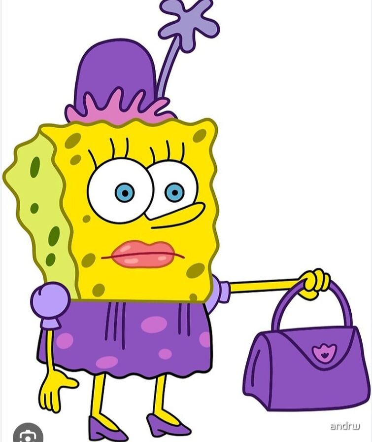 Spongebob Dressed As A Girl