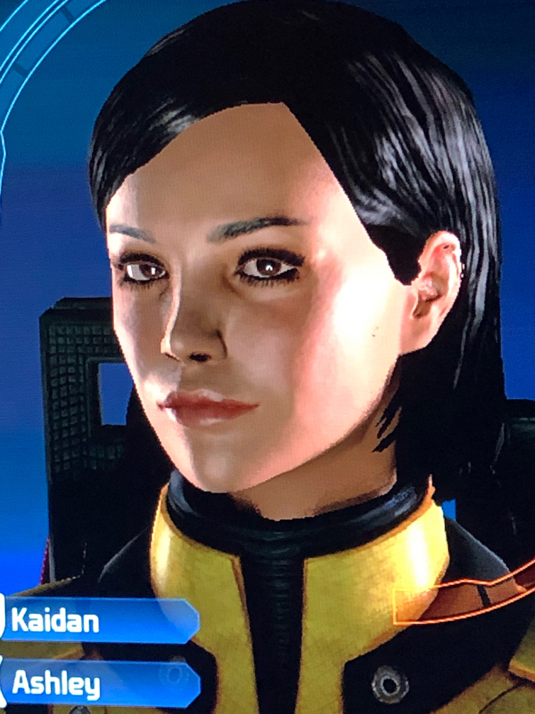 I feel like it’s really hard to make a really attractive character in Mass Effect 1.