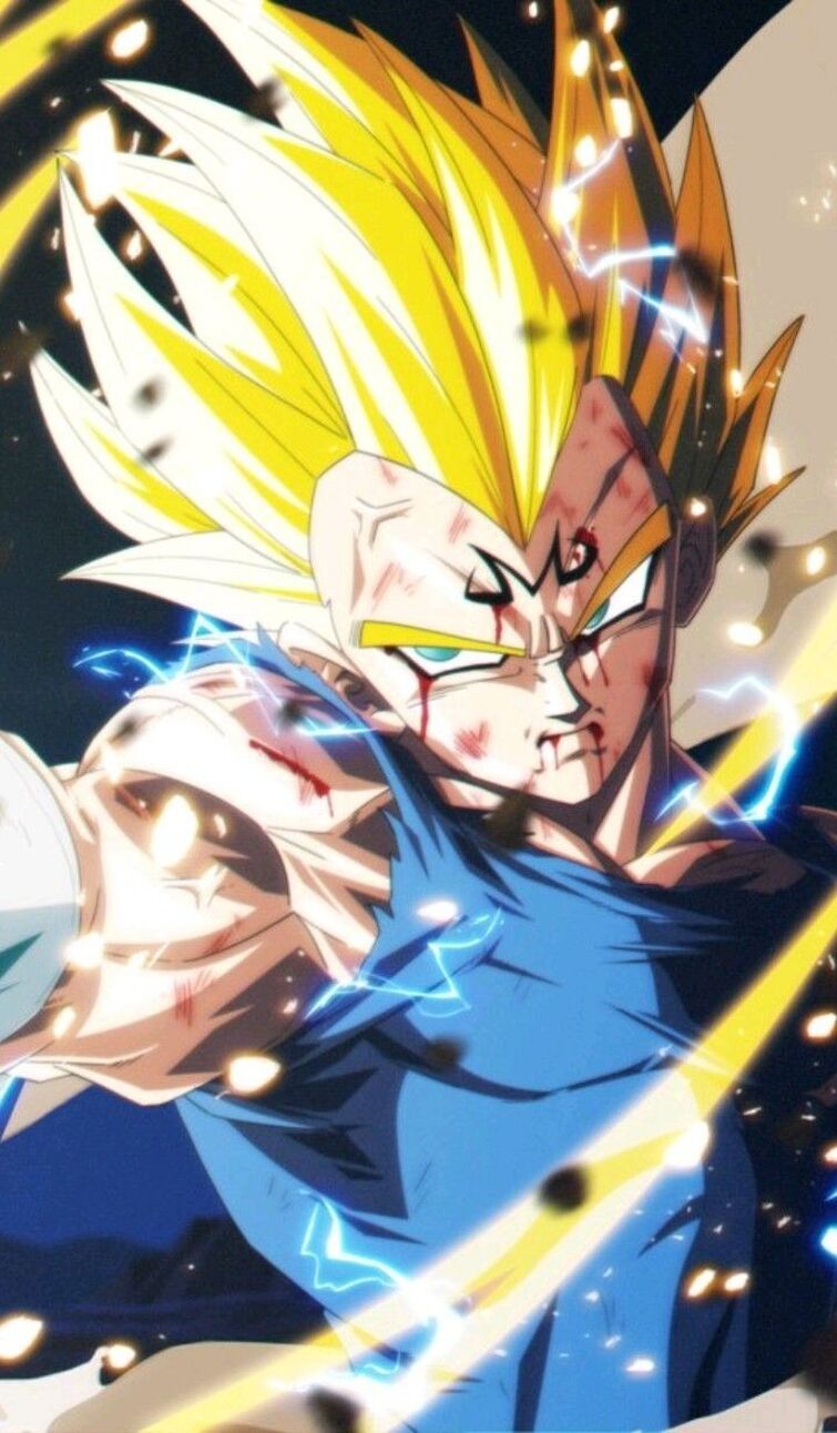 Last week I removed the red background, this week I decided to take it a  step further (Majin Vegeta wallpaper edit) : r/DBZDokkanBattle