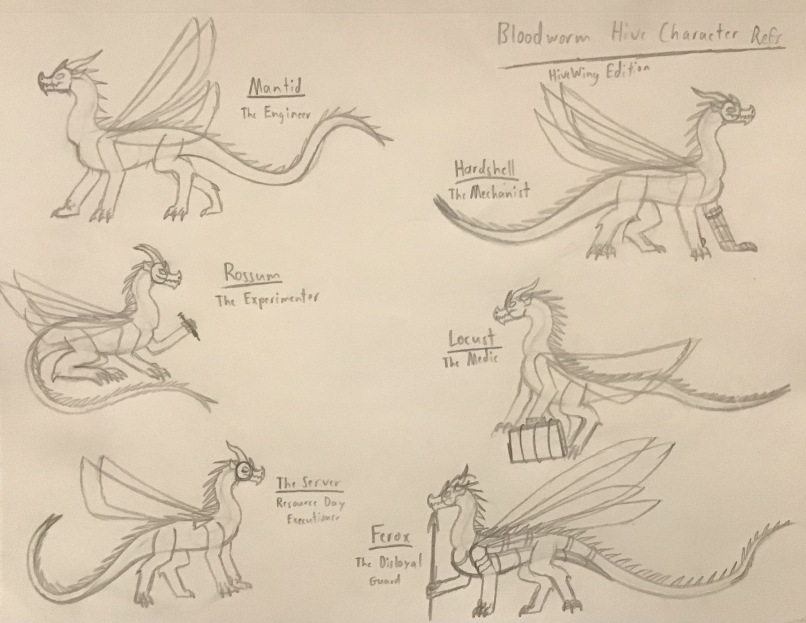 Bloodworm Hive Character Refs Parts 3 - 8 + Ask a Few HiveWing ...