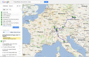 Google Map Journey of Amy and Dan Journey Kings Ransom