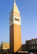 422px-San Marco (St Mark's), Venice, Campanile from Piazza Feb 1998