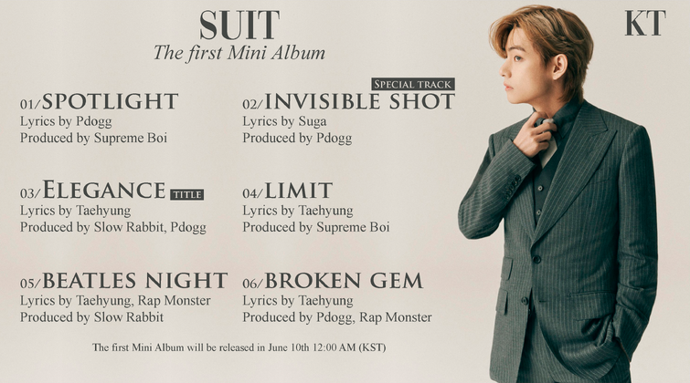 TAEHYUNG: SUIT - Track List