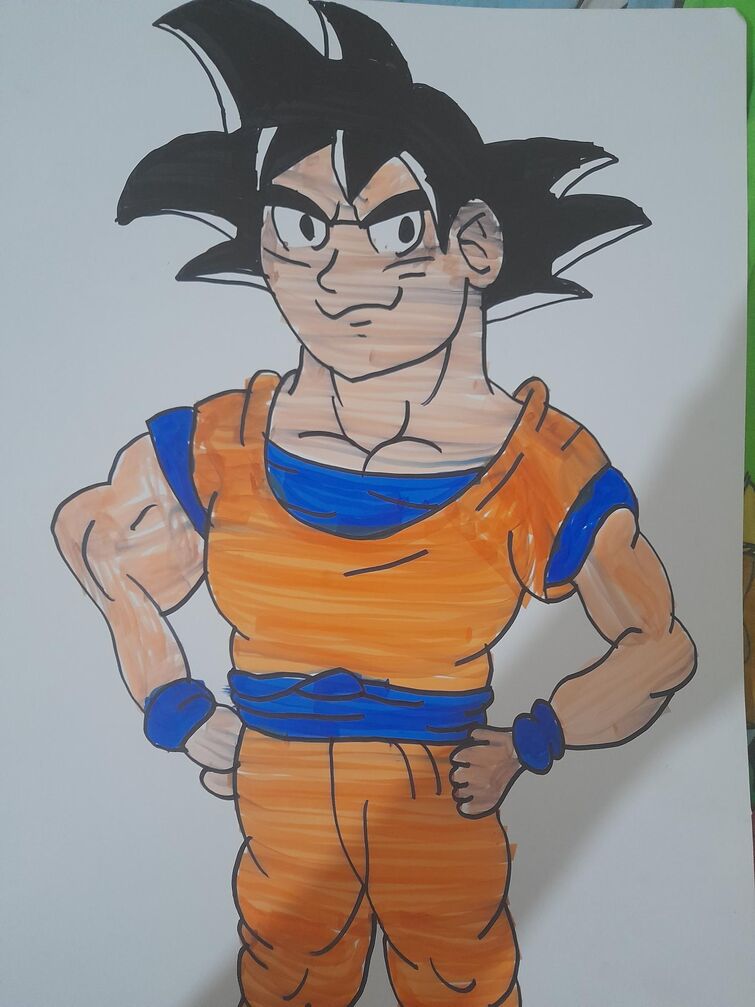 My drawing of Goku : r/Dragonballsuper