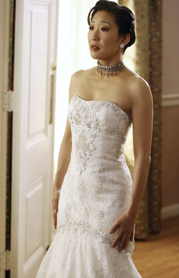 grey's anatomy izzie wedding dress Mac Duggal Wedding Guest Gray Embroidered Top Jersey Skirt Gown (Plus) Charcoal Size US 14W main image 0
