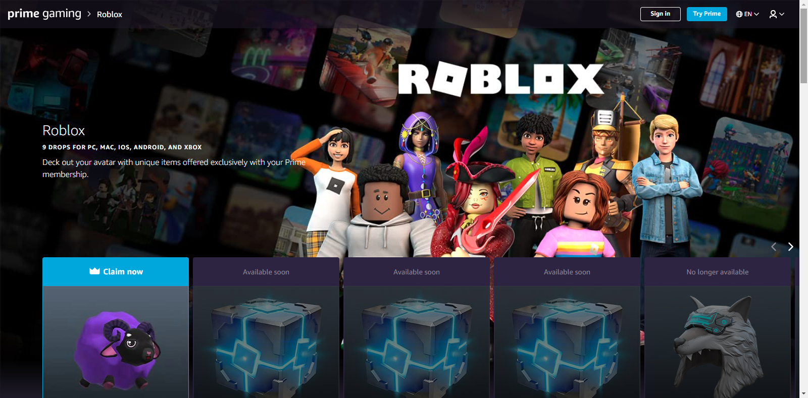 Prime Gaming on X: Talk about a ✨ magical ✨ @Roblox bundle! Get four  unique bonuses to use within @WorldZeroGame plus a Void Sheep 🐑 Shoulder  Pet avatar accessory! Grab it now!