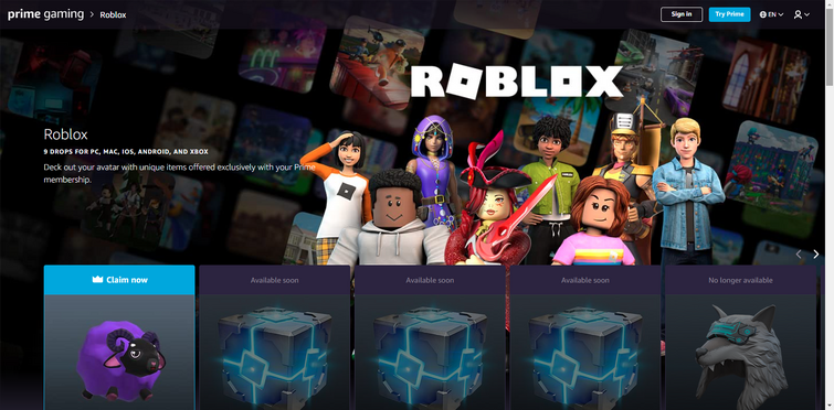 Where is Roblox Prime Gaming? : r/roblox