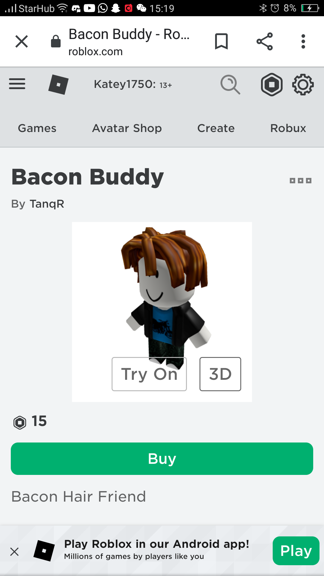 Name of the clothes and pants this bacon man is wearing?