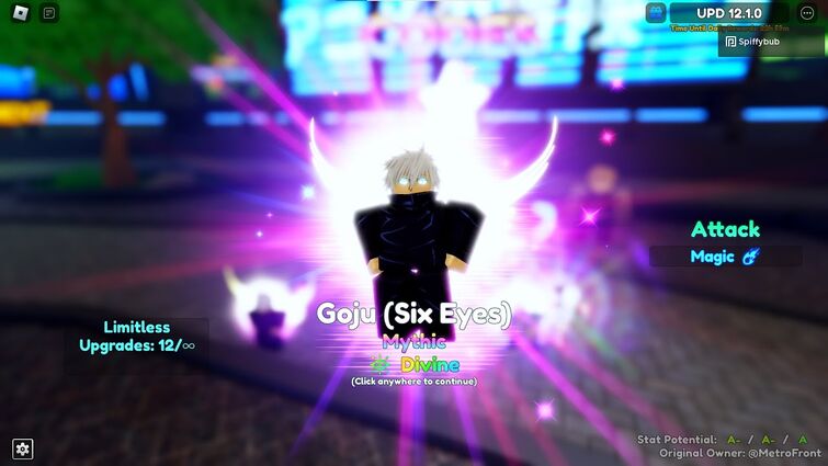 NEW* Gojo Six Eyes (Evo) Showcase! Limitless Evolutions?