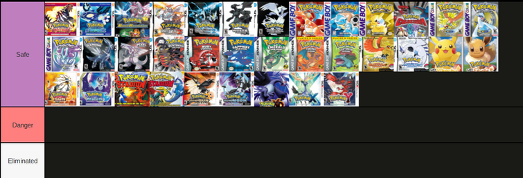 My Pokémon game tier list : r/pokemon