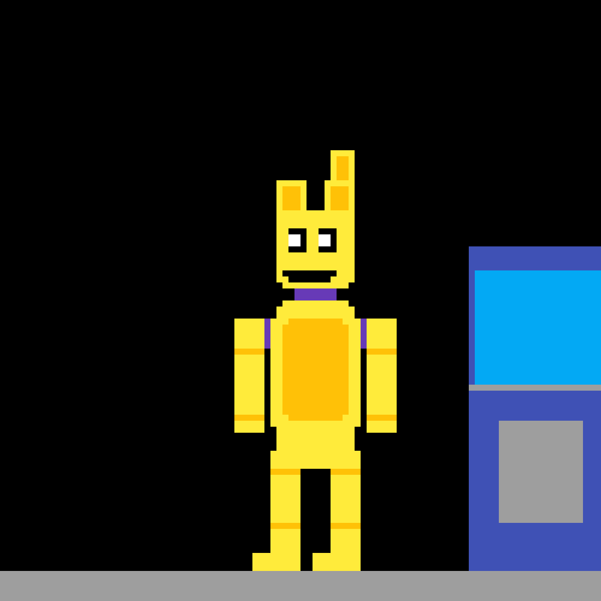 8Bit Purple Guy in the Spring Bonnie Suit Fandom