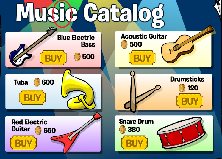 APRIL CATALOGS ALL SECRETS (Music Catalog and Ice Fishing Game