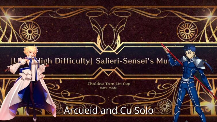 [FGO NA] Chaldea Tam Lin Cup Salieri Exhibition Quest — Arcueid and Cu Solo