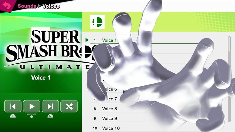 Master Hand & Crazy Hand Voices - Super Smash Bros Ultimate