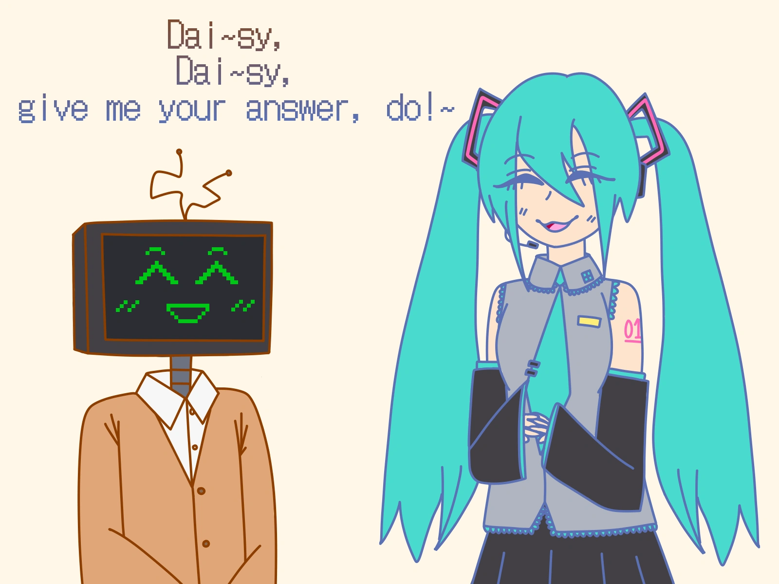 hatsune miku and ibm 7094!!! Fandom