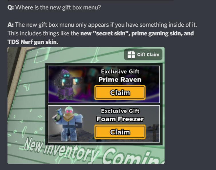 Tower Defense simulator new Prime Gaming Raven skin