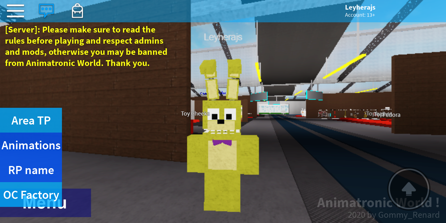 Yo Guys Plz Give Me Ideas What Character To Create On Animatronic World Fandom - roblox animatronic world secret room for admins and mods only not