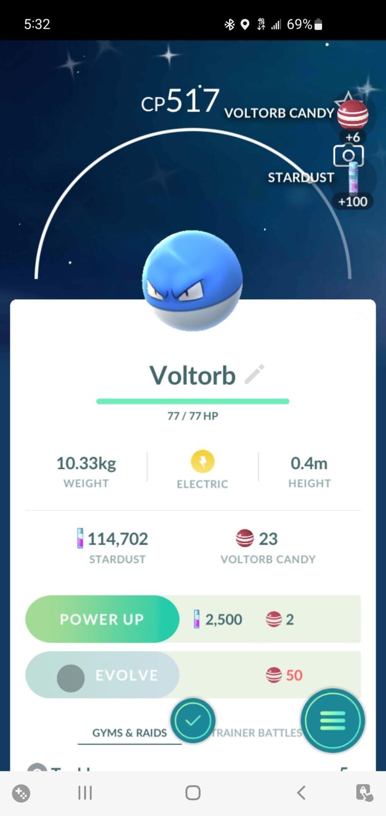 A wild shiny Voltorb used Selfdestruct.