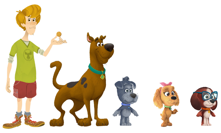 This adorable image for the Mystery Pups series coming to Cartoon Network  and HBO Max next year.