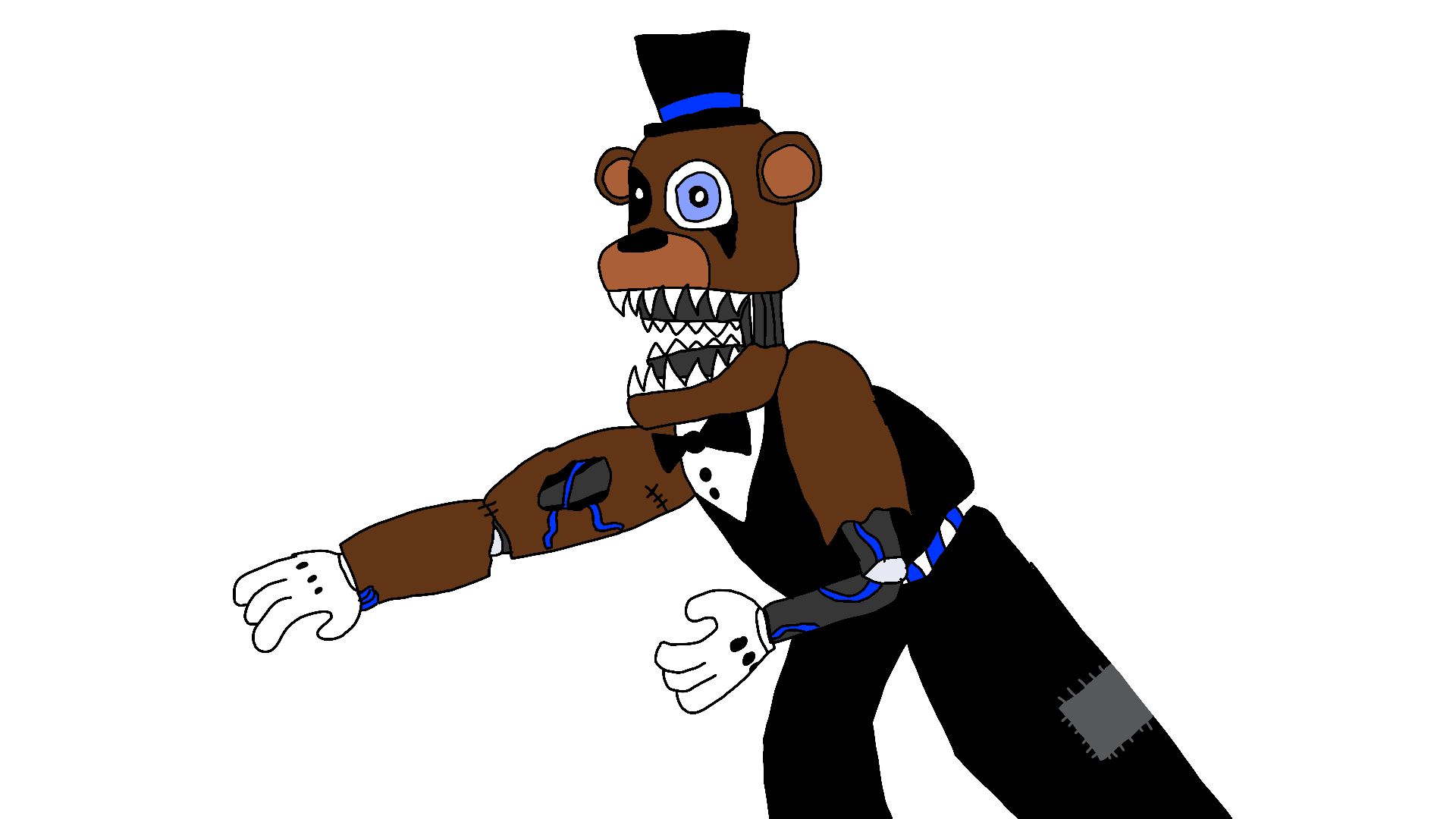 I gave Withered Freddy a lil redesign : r/fivenightsatfreddys