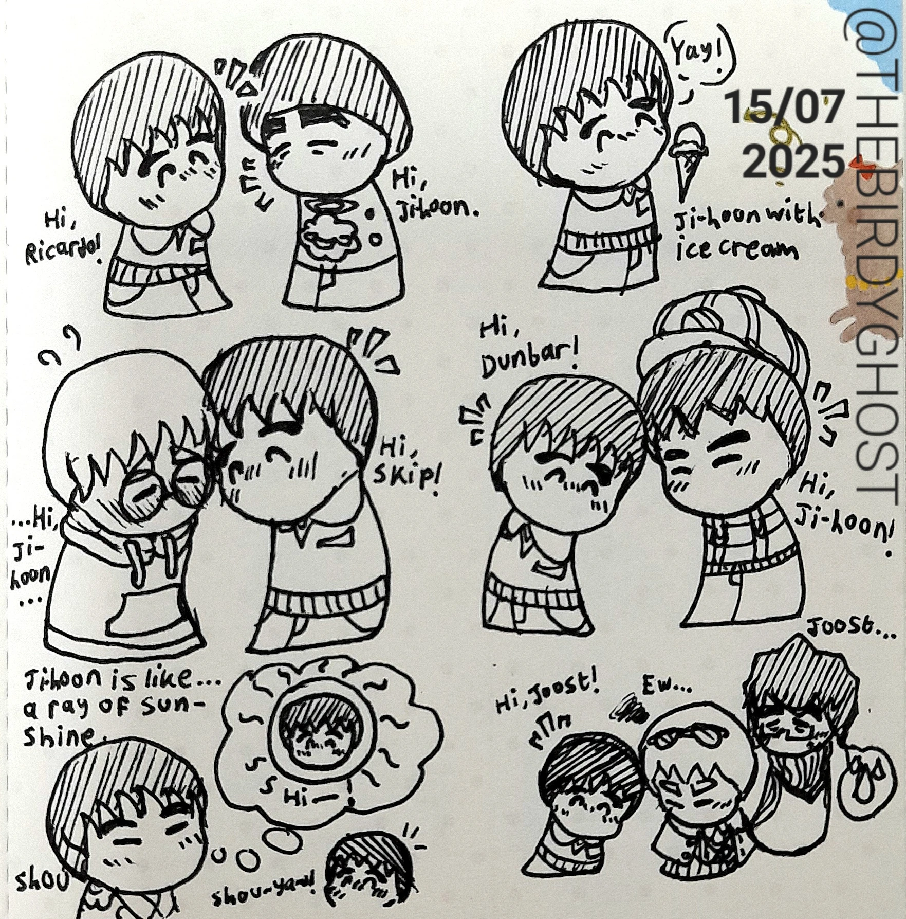 Wii U Mii doodles with TD Lorenzo's Xavi & Al, Mii Olympics' Ken