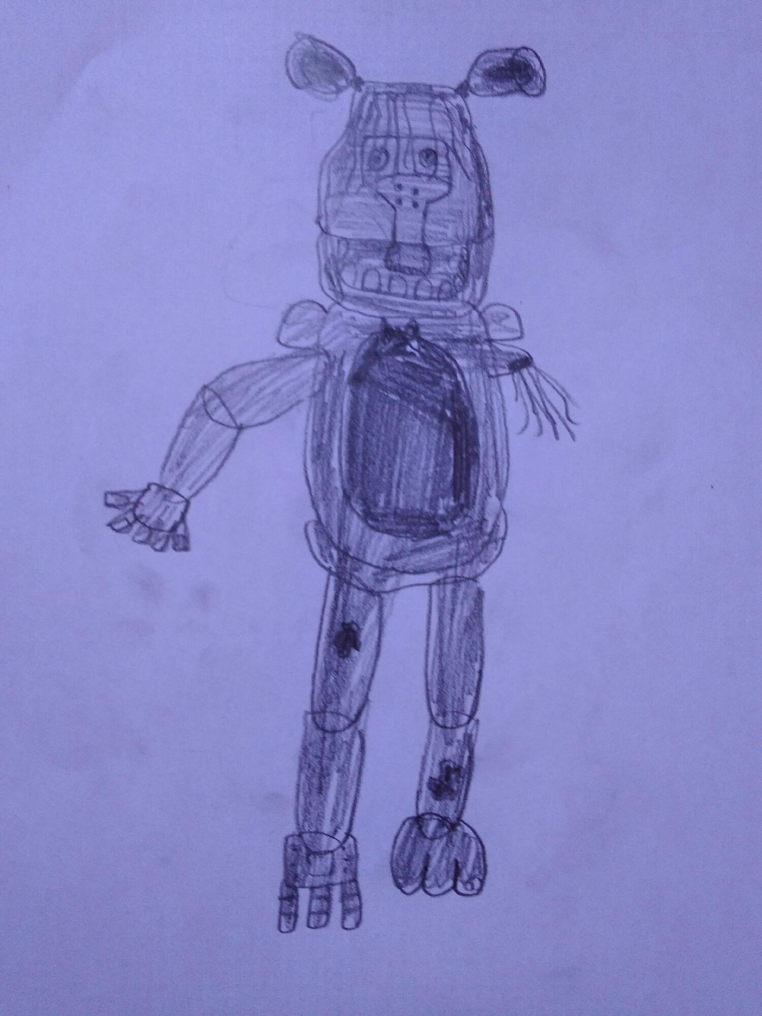 Withered Bonnie рисунок