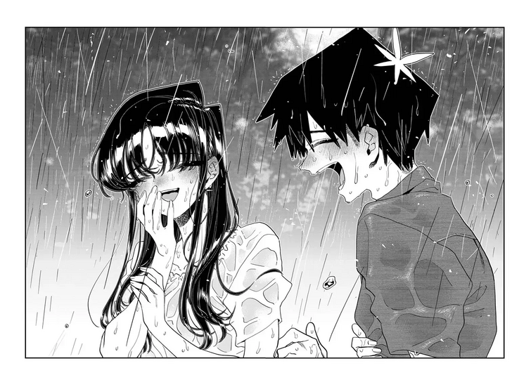 komi san manga panel | Greeting Card