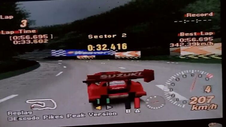 Suzuki escudo pikes peak in deep forest raceway (lap:- 56.695)