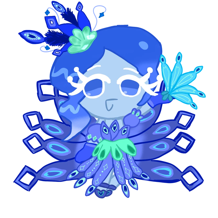 The ruler of the Crystalline Feather Kingdom, Crystal Peacock Cookie ...