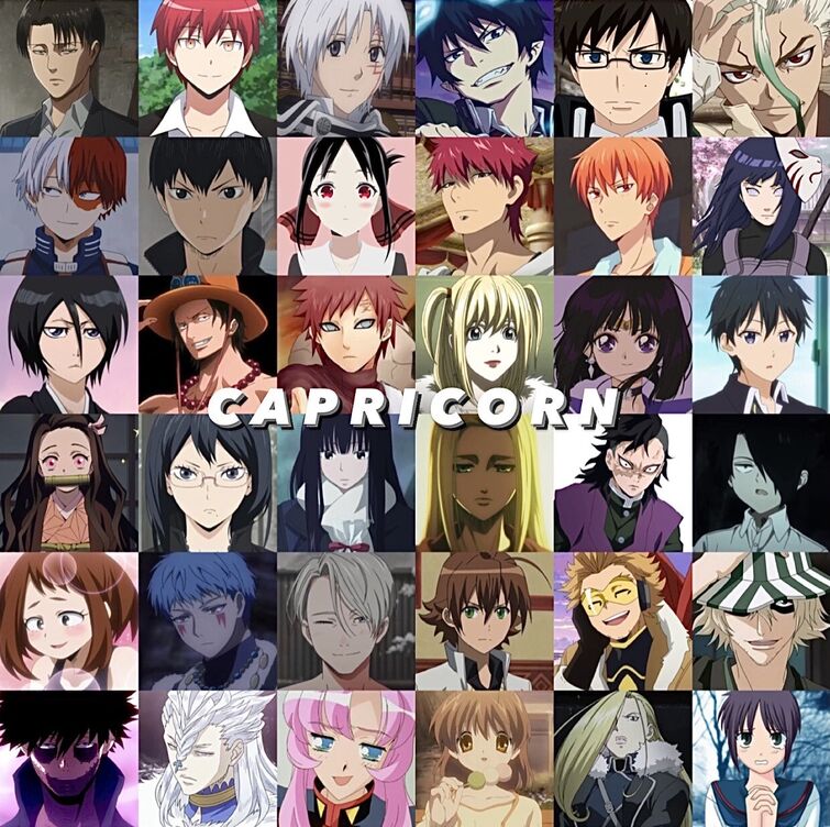 Capricorn clearance anime characters