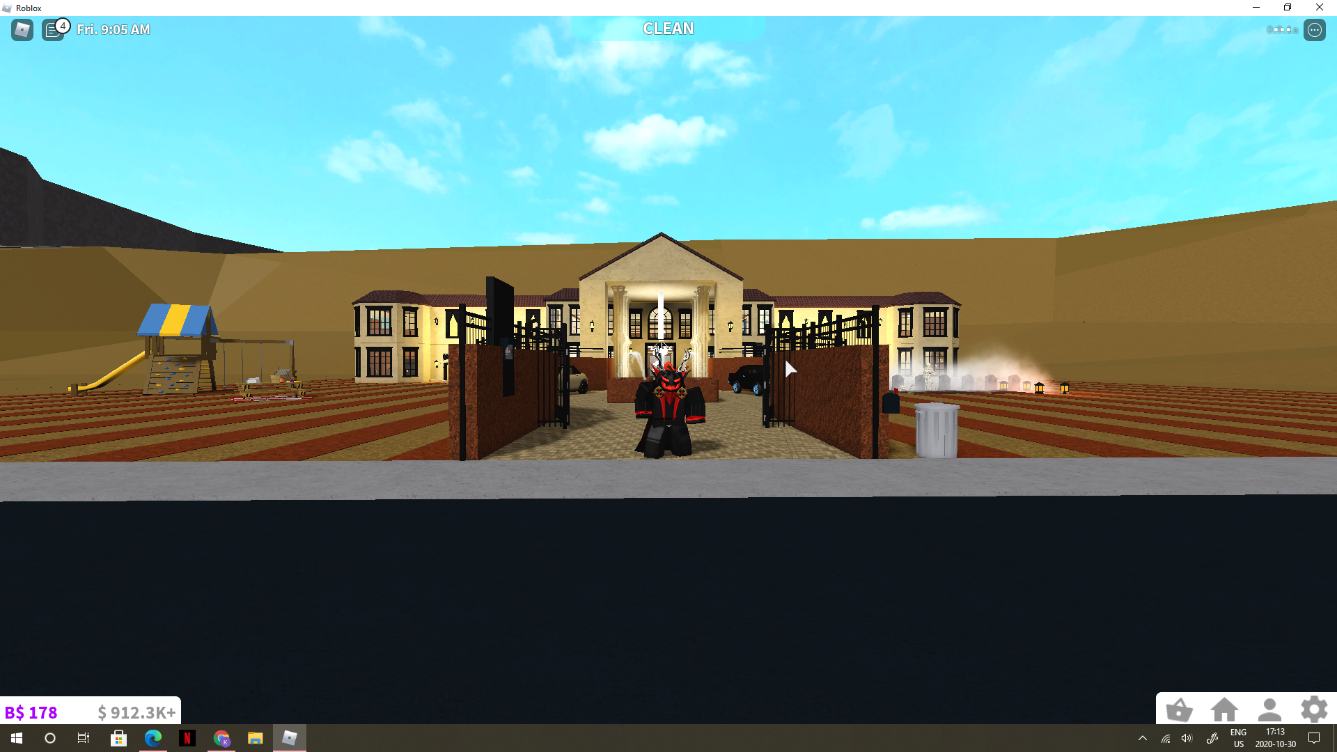 Trr2fmumnnqy8m - decorating my new mansion roblox work at a pizza place youtube