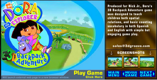 Dora The Explorer Backpack Adventure 3D Title.png