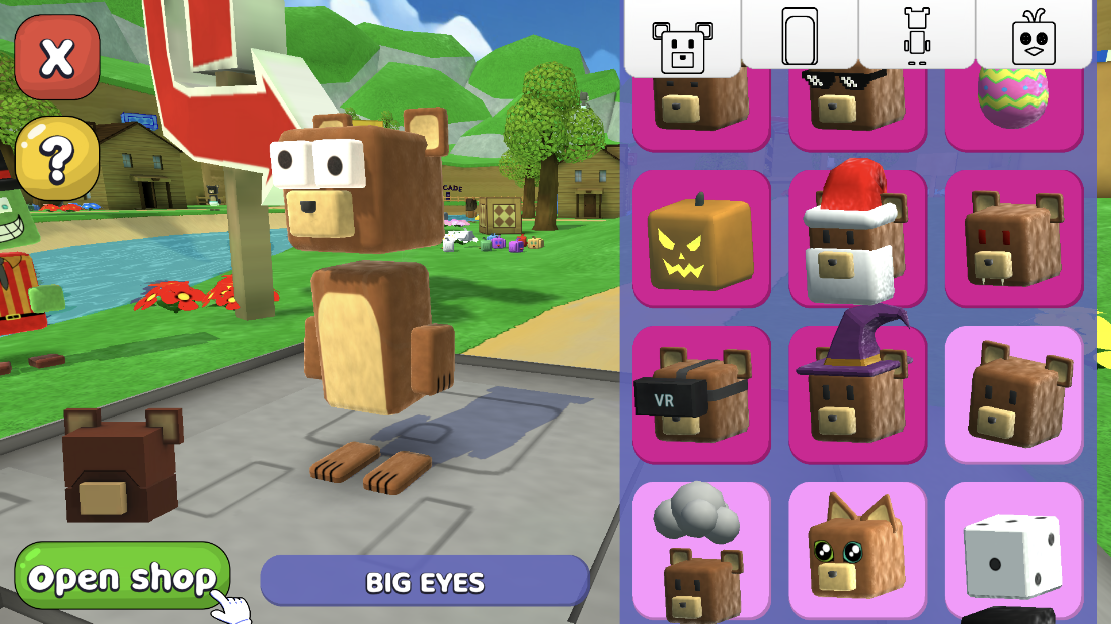 Outfit Shop, Super Bear Adventure Wiki