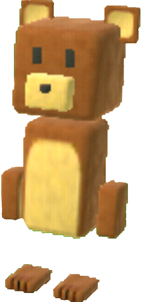 Mobile - Super Bear Adventure - Bear Cube - The Models Resource