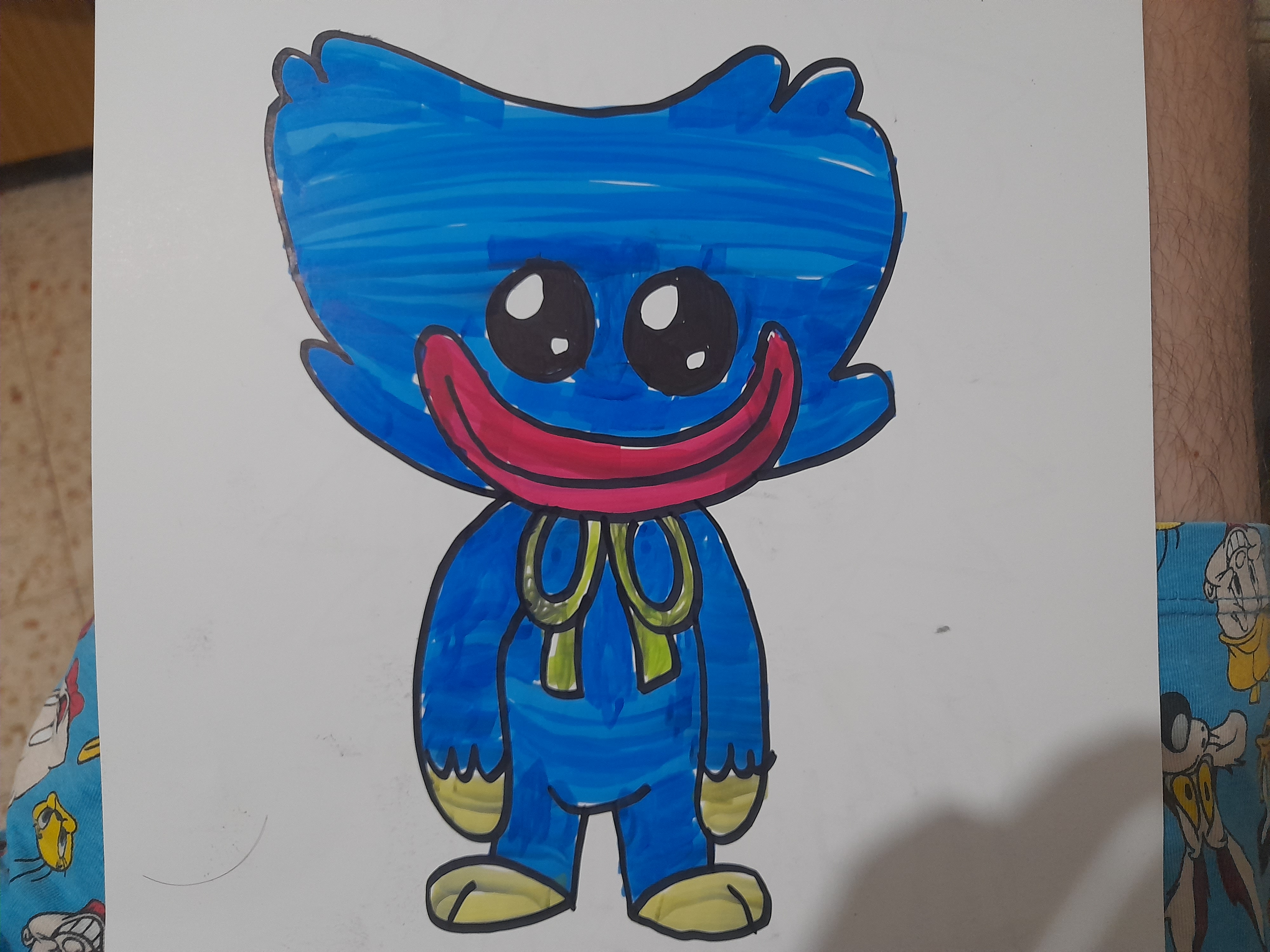 My drawing of pint size Huggy Wuggy | Fandom
