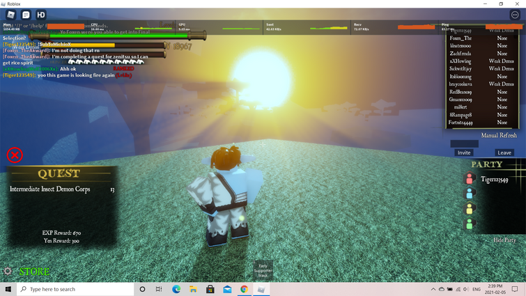 Demon Slayer Rpg 2 Added Some Rtx Effects Def Gonna Be Grinding The Game More Fandom - roblox demon slayer rpg trello