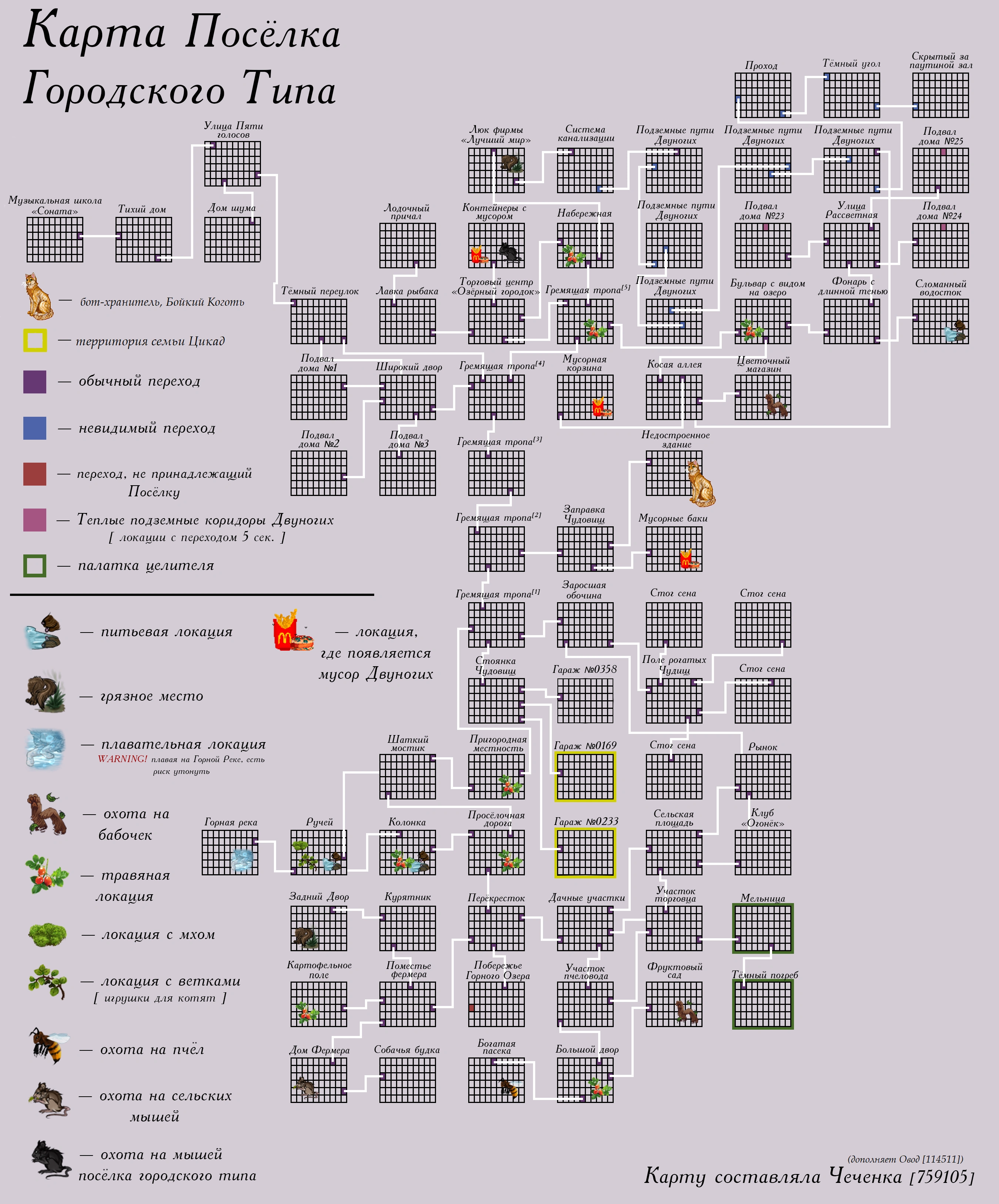 Карта поселка кэтвар