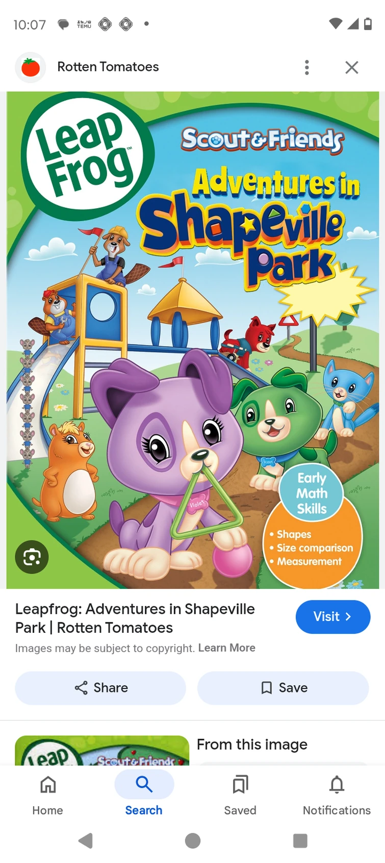 LeapFrog adventures in shape for Park aired on Nickelodeon on April ...