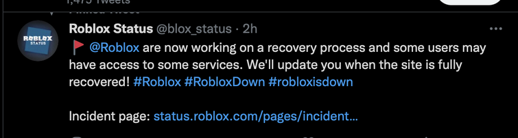 Roblox is Down (More Info)