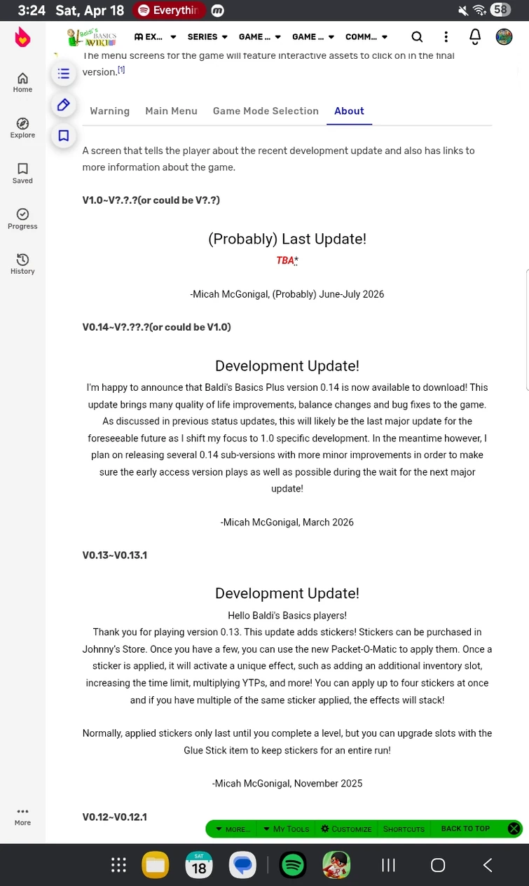 Someone added text implying that 1.0 will probably release on june or ...