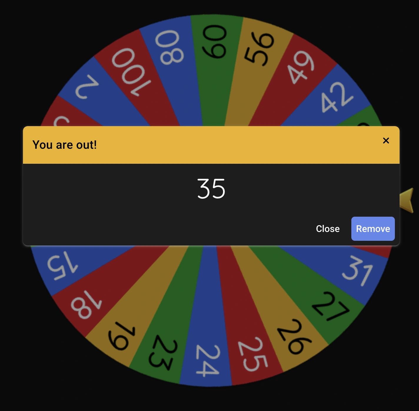 ROUND 32! IF THE SPINNER LAND ON YOUR FAVOURITE NUMBERBLOCKS