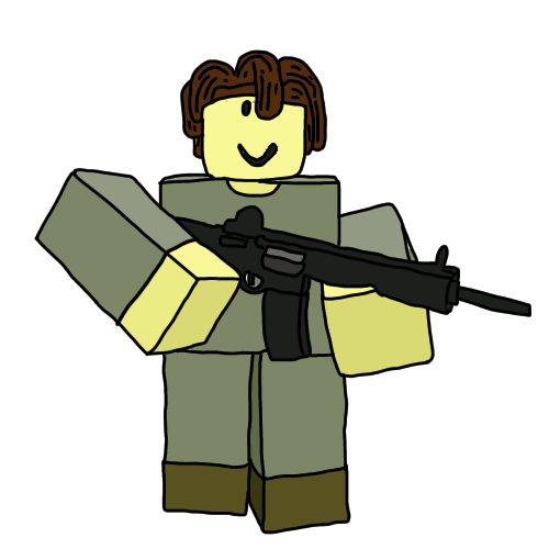 bacon with gun.png - Roblox