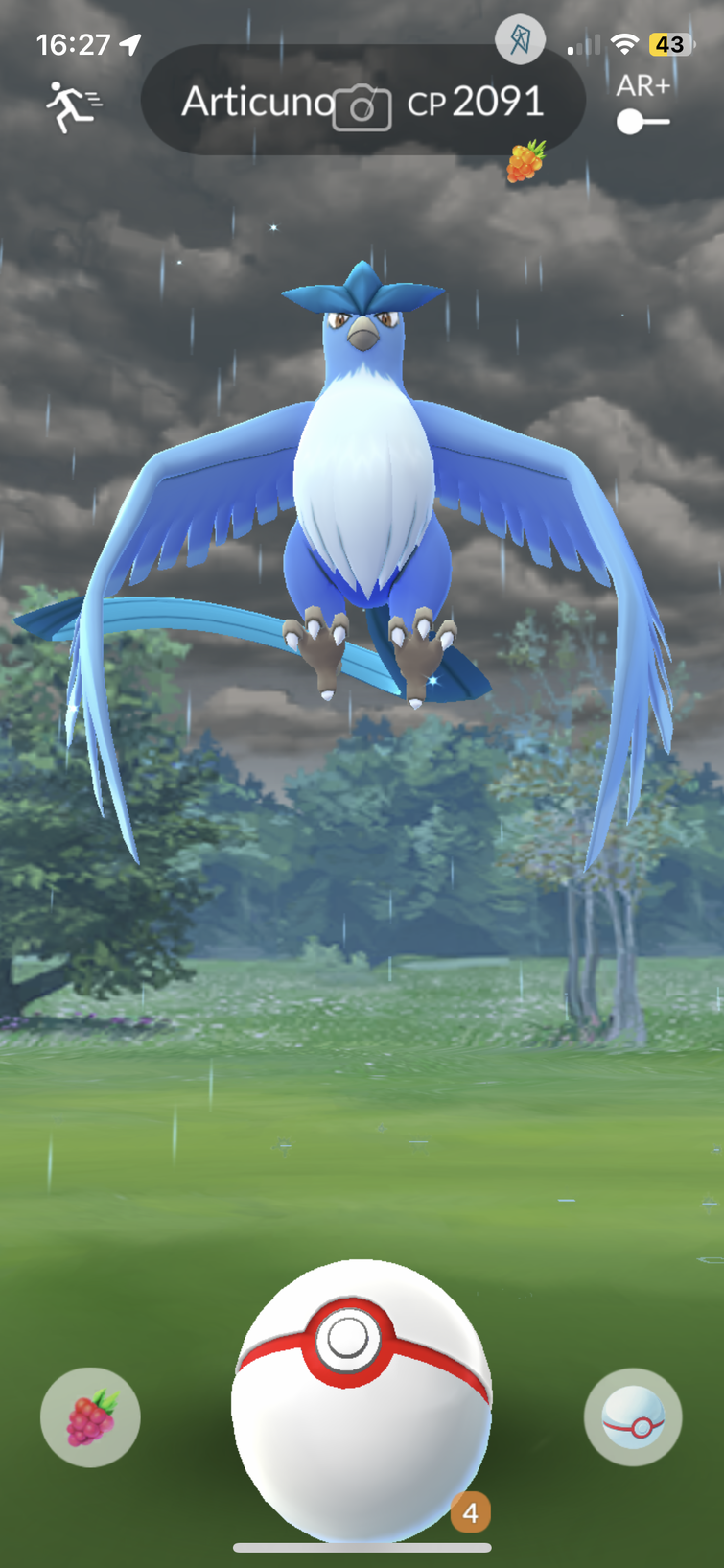 First Time Shadow Shiny Articuno in Pokemon Go 