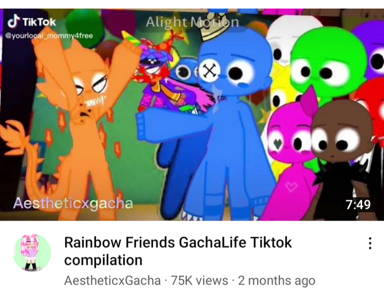 Rainbow Friends Gacha Life TikTok Compilation 