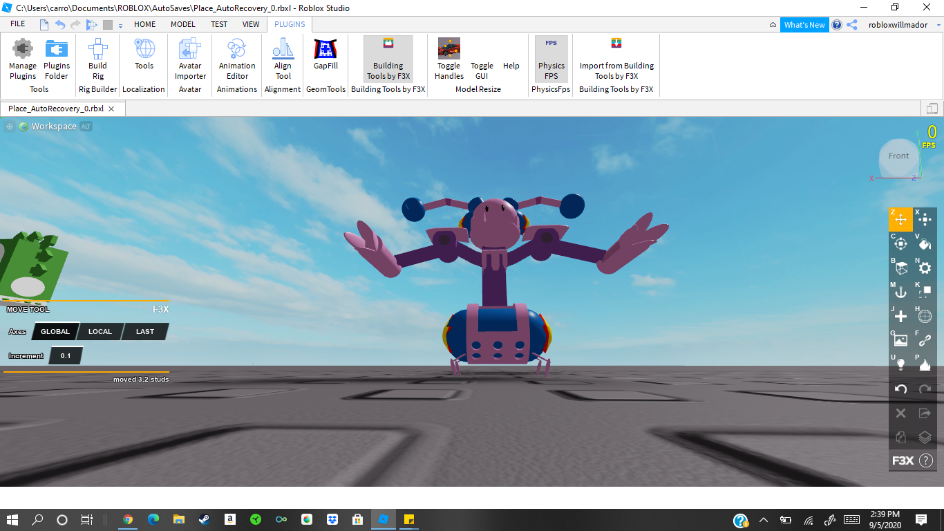 Heres Everything I Made In Studio So Far Fandom - roblox studio avatar importer