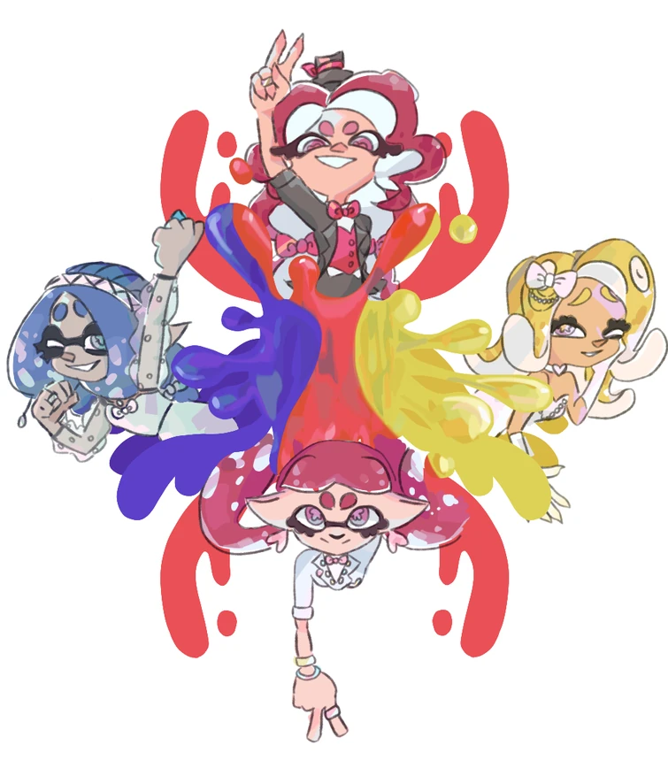 rock paper scissors! splatfest art Fandom