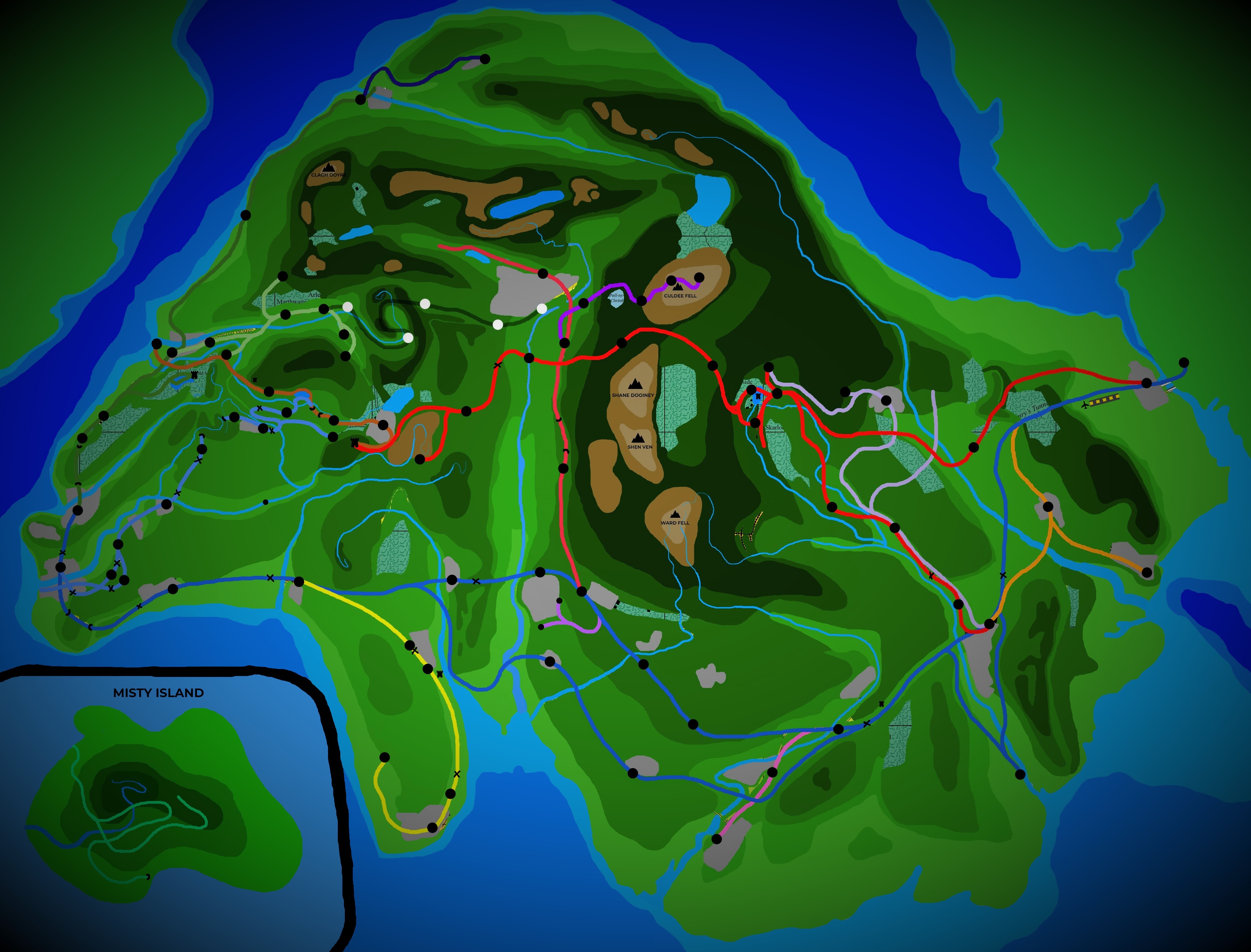 My map of the Island of Sodor | Fandom