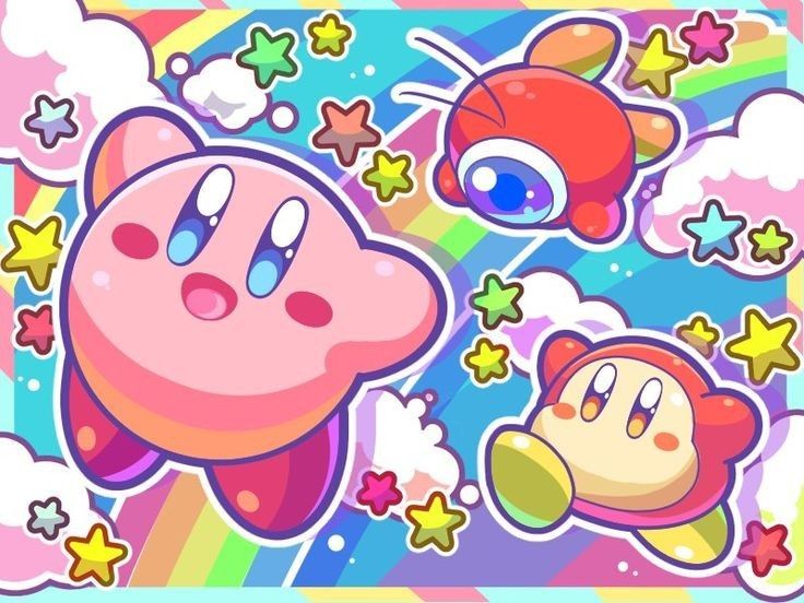 Kirby and Swablu wallpaper : r/Kirby