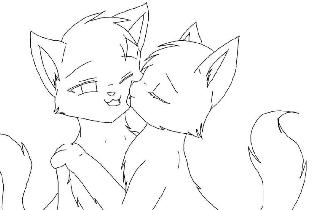 Как нарисовать коты воители аниме