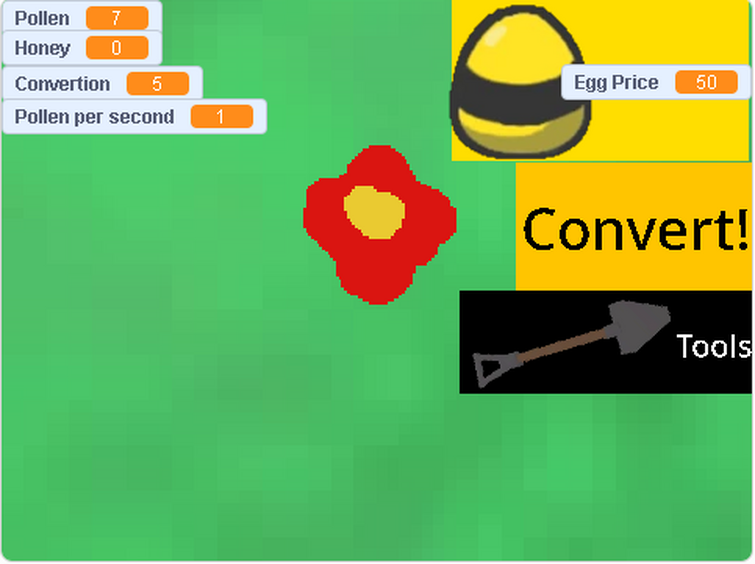 Try out my scratch clicker game, its bee swarm related! It's in